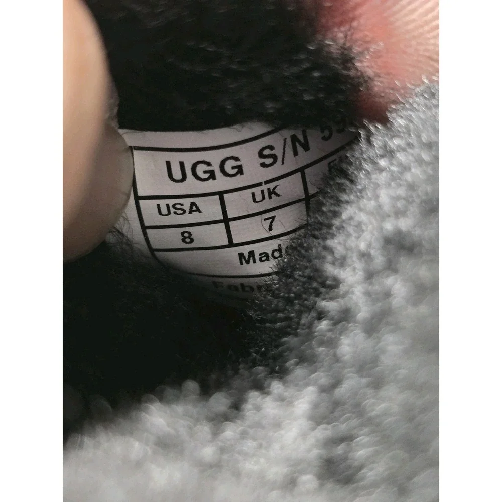 NEW Ugg Australia Bailey Button Toddlers Size‎ 8 Black Suede Boot 5991T